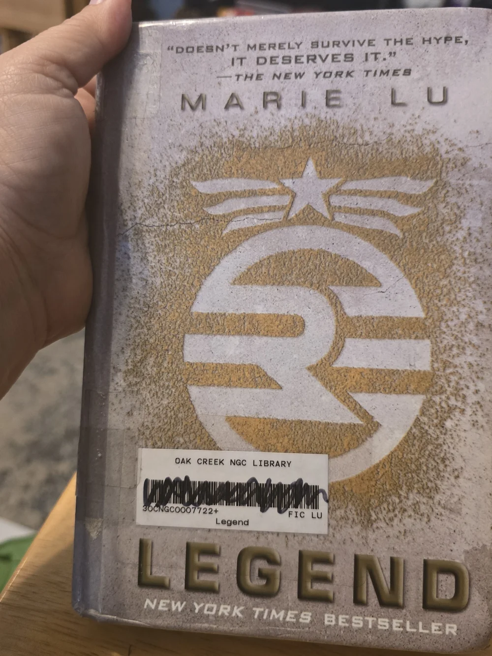 Legend Trilogy Set - Rebel, Prodigy, Legend - HARDCOVER - Lu, Marie - Ex Library